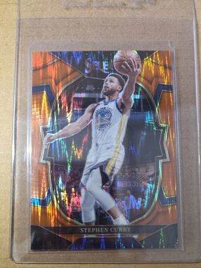 2022-23 Panini Select Stephen Curry Orange Flash